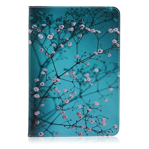 X-Best Samsung Galaxy Tab A 9.7 Inch Hülle PU Leder Flip Case Cover Magnetisch Ständer Tasche Tablet Schutzhülle mit Kartenfach für Galaxy Tab A 9.7" Tablet SM-T550/T551/T555 von X-Best