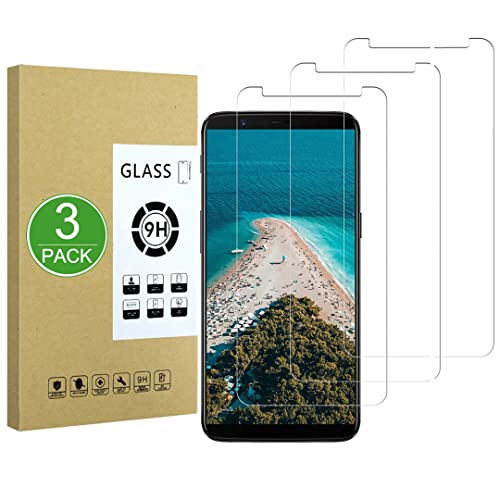 X-Dision [3 Stück Kompatibel mit OnePlus 5T Display Schutzfolie,2.5D Schutzfolie[9H Härte,Einfache Installation, Bruchsicher] Premium Zubehör Gehärtete Glasfolie von X-Dision