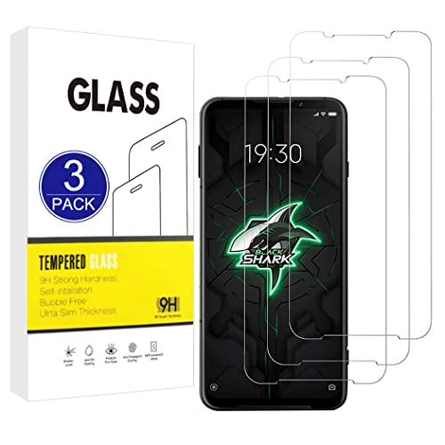 X-Dision [3 Stück] Kompatibel mit Xiaomi Black Shark 3 Display Schutzfolie,2.5D Schutzfolie[9H Härte,Einfache Installation, Bruchsicher]Premium Zubehör Gehärtete Glasfolie von X-Dision