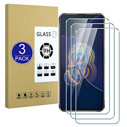 X-Dision [3 Stück kompatibel mit Asus Zenfone 8 Flip/Zenfone 8, Displayschutzfolie 2,5D [Härtegrad 9H, einfache Installation, bruchsicher] hochwertige Displayschutzfolie aus Hartglas von X-Dision