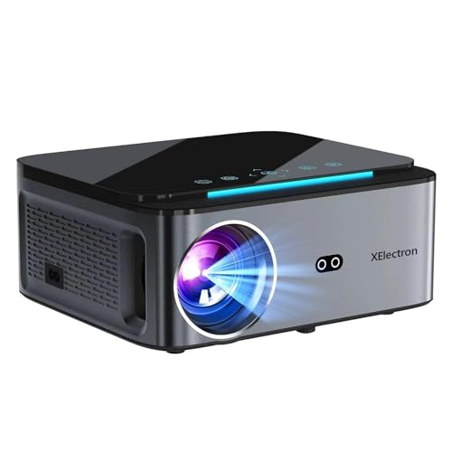 XElectron iProjector 2 Plus Autofokus Auto Keystone Projektor für Zuhause | Native 1080P Full HD 4K HDR, Android 9.0 | 12800 Lumen (950 ANSI) | Staubdichter Motor von X Electron