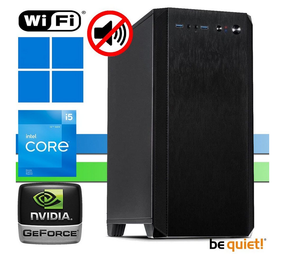 X-HARDWARE X-Power 12400F, GT730, 16 GB RAM, 512GB NVMe SSD + bis zu 4TB HDD Business-PC (Intel Core i5 12400F, GT 730, 16 GB RAM, 0 GB HDD, 512 GB SSD, Luftkühlung, Windows 11 Professional) von X-HARDWARE