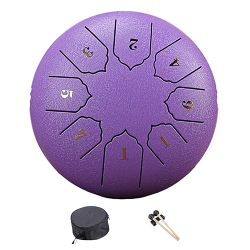 Slit Drum Steel Tongue Drum 6 Inch 8 Tone Handpan Drum With Drumsticks Bag Percussions Instrument For Yoga von X-Institute