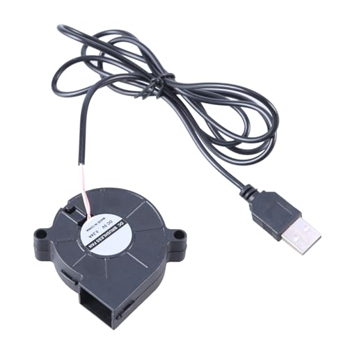 X-Institute Kompakter 50-mm USB Gebläselüfter Für Computer DC5V Lüfter 5V1A Eingang 115-cm Kabel Für Projekte Mit Elektronischen Geräten von X-Institute