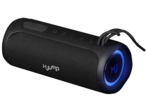 X JUMP XJ 100 tragbarer Bluetooth-Lautsprecher, verstärkt, 40 W, hohe Leistung, mit TWS-Funktion, AUX-IN, eingebautes Mikrofon, Bluetooth-Lautsprecher, wasserdicht, IP67, Schwarz von X JUMP
