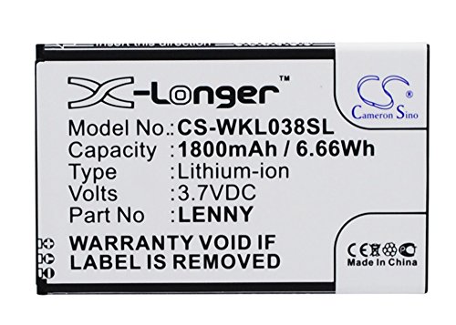 Hochqualitatives Reserve-Batterie WKL 038 original X-Längerer für WIKO LENNY 1800mAh neue Hochqualitatives Reserve-Batterie WKL 038 original X-Längerer für WIKO LENNY 1800mAh neue von VI VINTRONS