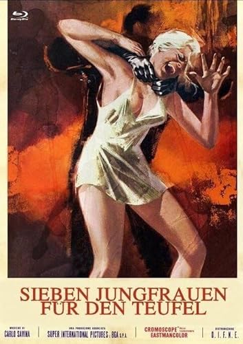 7 Sieben Jungfrauen für den Teufel - Uncut 111er Mediabook Cover E ( Naked You Die / Nude si muore - Schoolgirl Killer / The Young The Evil And The Savage ) DVD + Blu-Ray von X-Rated