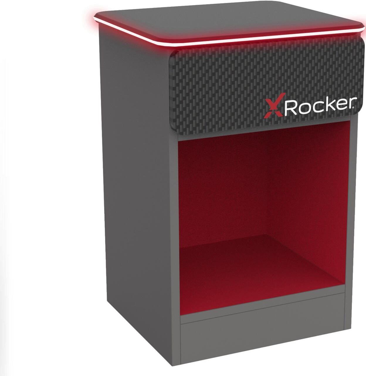 X Rocker 2022026 Nachtschränkchen & Nachttisch 1 Schublade(n) Schwarz - Rot (2022026) von X Rocker