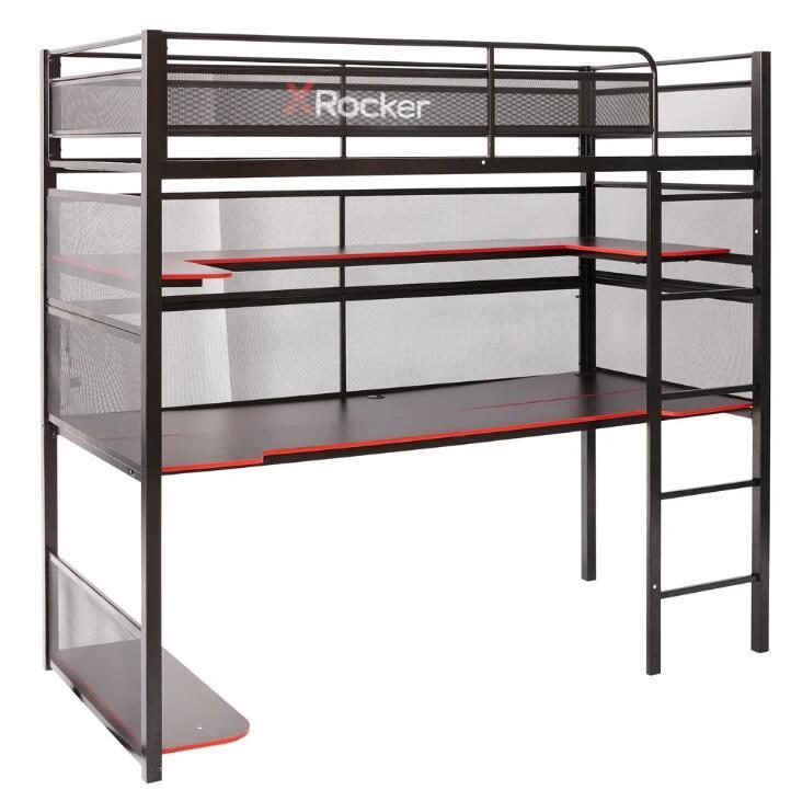 X Rocker Battlebunk Gaming Hochbett mit XL-Schreibtisch für Kinder & Jugendli... von X Rocker