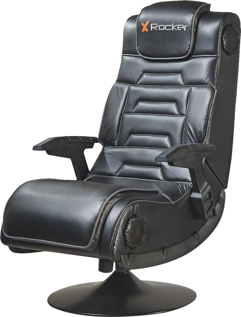 X Rocker Pro 4.1 Konsolen-Gamingstuhl Gepolsterter - ausgestopfter Sitz Schwarz (5117301) von X Rocker