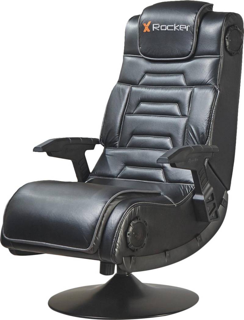 X Rocker Pro 4.1 Konsolen-Gamingstuhl Gepolsterter - ausgestopfter Sitz Schwarz (5117301) von X Rocker