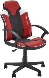 X Rocker Saturn Gaming Bürostuhl für Teenager - Gaming-Sessel - 100 kg - Gepolsterter Sitz - Gepolsterte Rückenlehne - Schwarz/Rot - Schwarz - Rot - Weiß (5120101) von X Rocker