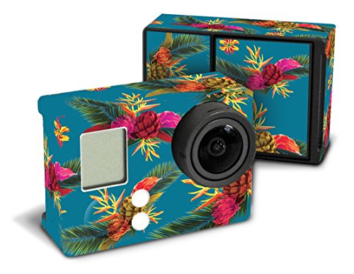 X-Sories XSKI_Tropical FLORAL XSkins Schutz für GoPro Kamera (kompatibel mit HERO3+/4, Aufkleber, 2 Sticker) von X-Sories