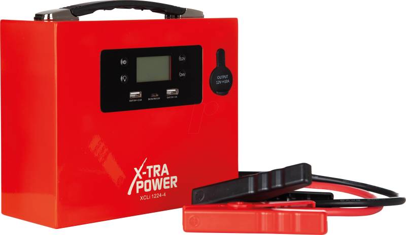 XPOW XCLI 1224-4 - KFZ - Starthilfe, JumpStarter, LiPo, 2000A, USB von X-TRA POWER