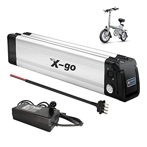 X-go 48V 13Ah Ebike Akku – Hochleistungs Elektrofahrrad Batterie für ZL0710 & Phylion XH259-10J, mit BMS Schutz, CE/UL 52V Ladegerät für 1000W -100W Fahrrad Motor von X-go