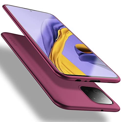 X-level Samsung Galaxy A03 Hülle, [Guardian Serie] Soft Flex TPU Case Ultradünn Handyhülle Silikon Bumper Cover Tasche Schutzhülle für Samsung A03 - Weinrot von X-level