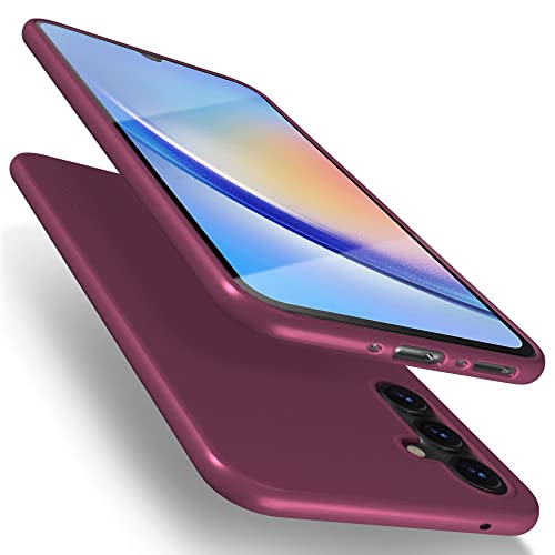 X-level Samsung Galaxy A34 5G Hülle, [Guardian Serie] Soft Flex TPU Case Ultradünn Handyhülle Silikon Bumper Cover Tasche Schutzhülle für Samsung A34 5G - Weinrot von X-level