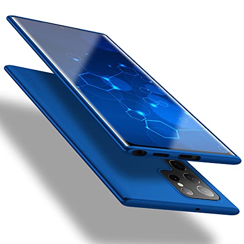 X-level Samsung Galaxy S22 Ultra 5G Hülle, [Guardian Serie] Soft Flex TPU Case Ultradünn Handyhülle Silikon Bumper Cover Schutz Tasche Schale Schutzhülle für Samsung S22 Ultra 5G - Blau von X-level