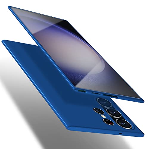 X-level Samsung Galaxy S23 Ultra Hülle, [Guardian Serie] Soft Flex TPU Case Ultradünn Handyhülle Silikon Bumper Cover Schutz Tasche Schale Schutzhülle für Samsung S23 Ultra - Blau von X-level