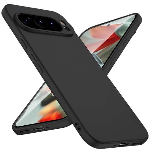 X-level für Google Pixel 9 Pro XL Hülle, [Guardian Serie] Weich Handyhülle Soft TPU Case Ultradünn Silikon Bumper Cover Kratzfeste Schutzhülle Kompatibel mit Google Pixel 9 Pro XL 5G - Schwarz von X-level