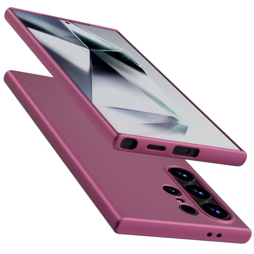 X-level für Samsung Galaxy S24 Ultra Hülle, [Guardian Serie] Soft Flex TPU Case Ultradünn Handyhülle Silikon Bumper Cover Schutz Tasche Schale Schutzhülle für Samsung S24 Ultra 5G - Weinrot von X-level