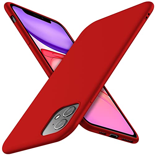 X-level für iPhone 11 Hülle, [Guardian Serie] Soft Flex TPU Case Ultradünn Handyhülle Silikon Bumper Cover Tasche Schutzhülle Kompatibel mit iPhone 11 - Rot von X-level