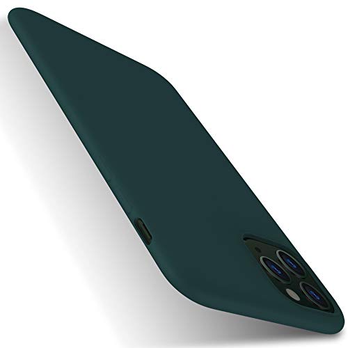 X-level für iPhone 11 Pro Max Hülle, [Dynamic Serie] Ultra Dünn Schutzhülle Silikon Handyhülle Handy Tasche Stoßfest Bumper Case Cover Kompatibel mit Apple iPhone 11 Pro Max - Mitternacht Grün von X-level