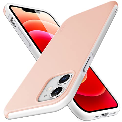 X-level für iPhone 12 Hülle/iPhone 12 Pro Hülle [Defender II Serie] Handyhülle [Militär Drop Zertifiziert] Stoßfeste Schlank Kratzfest Schutzhülle Kompatibel mit iPhone 12/12 Pro 6,1 Zoll - Rosa von X-level