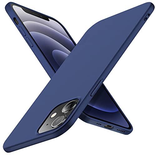 X-level für iPhone 12 Mini Hülle, [Guardian Serie] Soft Flex TPU Case Ultradünn Handyhülle Silikon Bumper Cover Schutz Tasche Schale Schutzhülle Kompatibel mit Apple iPhone 12 Mini - Navy Blau von X-level