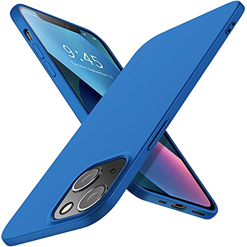 X-level für iPhone 13 Mini Hülle, [Guardian Serie] Soft Flex TPU Case Ultradünn Handyhülle Silikon Bumper Cover Tasche Schutzhülle Kompatibel mit iPhone 13 Mini - Blau von X-level