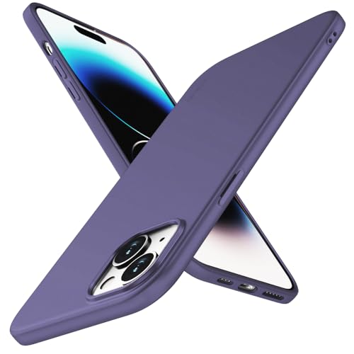 X-level für iPhone 14 Hülle, [Guardian Serie] Soft Flex TPU Case Ultradünn Handyhülle Silikon Bumper Cover Schutz Tasche Schutzhülle Kompatibel mit iPhone 14 - Lila von X-level