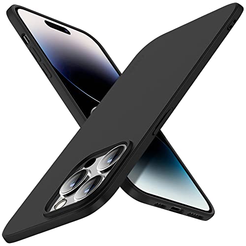 X-level für iPhone 14 Pro Hülle, [Guardian Serie] Soft Flex TPU Case Ultradünn Handyhülle Silikon Bumper Cover Schutz Tasche Schutzhülle Kompatibel mit iPhone 14 Pro - Schwarz von X-level