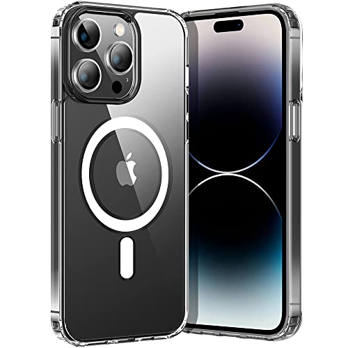 X-level für iPhone 14 Pro Max Hülle, [Kompatibel mit MagSafe] Stoßfeste Schutzhülle Ultra Dünne Handyhülle, Kratzresistente Rückseite, Klar iPhone 14 Pro Max Case - Transparent von X-level