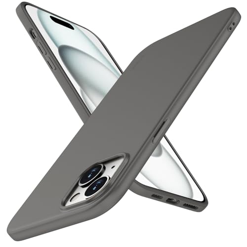 X-level für iPhone 15 Hülle, [Guardian Serie] Soft Flex TPU Case Ultradünn Handyhülle Silikon Bumper Cover Schutz Tasche Schutzhülle Kompatibel mit iPhone 15 - Grau von X-level