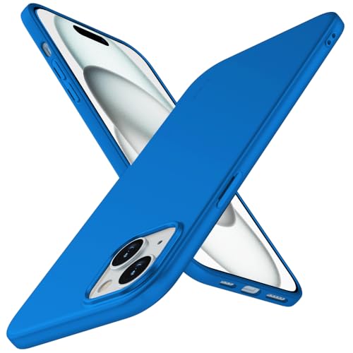 X-level für iPhone 15 Plus Hülle, [Guardian Serie] Soft Flex TPU Case Ultradünn Handyhülle Silikon Bumper Cover Schutz Tasche Schale Schutzhülle Kompatibel mit iPhone 15 Plus - Blau von X-level