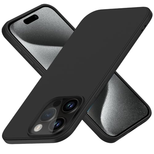 X-level für iPhone 15 Pro Hülle, [Dynamic Serie] Ultra Dünn Schutzhülle Silikon Handyhülle Handy Tasche Stoßfest Bumper Case Cover Kompatibel mit iPhone 15 Pro - Schwarz von X-level