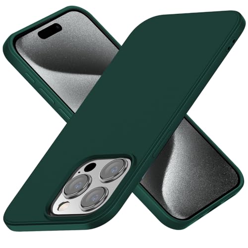 X-level für iPhone 15 Pro Max Hülle, [Dynamic Serie] Ultra Dünn Schutzhülle Silikon Handyhülle Handy Tasche Stoßfest Bumper Case Cover Kompatibel mit iPhone 15 Pro Max - Grün von X-level