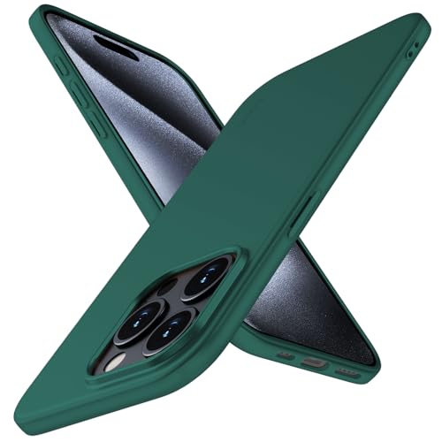 X-level für iPhone 15 Pro Max Hülle, [Guardian Serie] Soft Flex TPU Case Ultradünn Handyhülle Silikon Bumper Cover Schutz Tasche Schale Schutzhülle Kompatibel mit iPhone 15 Pro Max - Grün von X-level