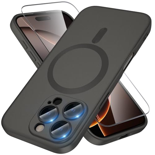 X-level für iPhone 16 Pro Max Hülle, Kompatibel mit MagSafe, 1 Handyhülle iPhone 16 Pro Max Case und 1 Schutzfolie, Kameraschutz Vollständiger, Stoßfest Dünn Weiche Kratzfest Matt Schutzhülle, Grau X-level für iPhone 16 Pro Max Hülle, Kompatibel mit MagSafe, 1 Handyhülle iPhone 16 Pro Max Case und 1 Schutzfolie, Kameraschutz Vollständiger, Stoßfest Dünn Weiche Kratzfest Matt Schutzhülle, Grau von X-level