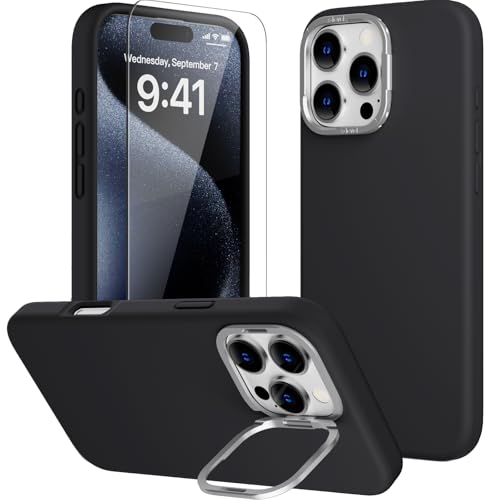 X-level für iPhone 16 Pro Max Hülle, Kompatibel mit MagSafe Silikon Handyhülle mit 1 Stück Schutzfolie Case mit Ständer, Integrierter Kameraständer, Magnetische Stoßfest Schutzhülle Cover, Schwarz X-level für iPhone 16 Pro Max Hülle, Kompatibel mit MagSafe Silikon Handyhülle mit 1 Stück Schutzfolie Case mit Ständer, Integrierter Kameraständer, Magnetische Stoßfest Schutzhülle Cover, Schwarz von X-level