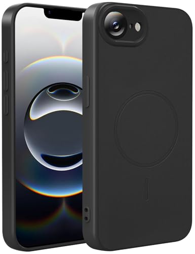 X-level für iPhone 16e Hülle, Echte Silikon Leder Hülle, Kompatibel mit Magsafe, Schlanke rutschfeste Kratzfeste Schockabsorbierende Hülle - Schwarz X-level für iPhone 16e Hülle, Echte Silikon Leder Hülle, Kompatibel mit Magsafe, Schlanke rutschfeste Kratzfeste Schockabsorbierende Hülle - Schwarz von X-level