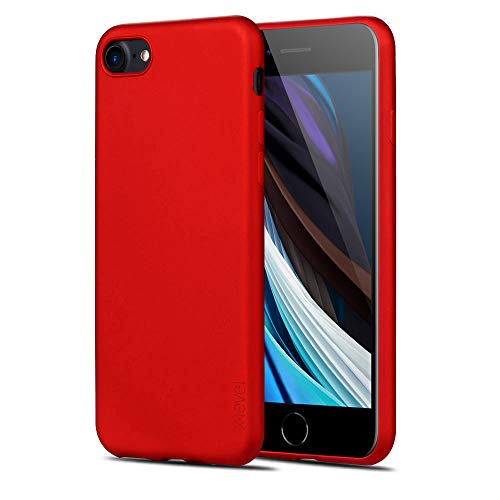 X-level iPhone 8 Hülle, iPhone 7 Hülle, [Guardian Serie] Soft Flex TPU Case Ultradünn Handyhülle Silikon Bumper Cover Schutz Tasche Schale Schutzhülle für iPhone 7/ iPhone 8 4,7 Zoll - Rot von X-level