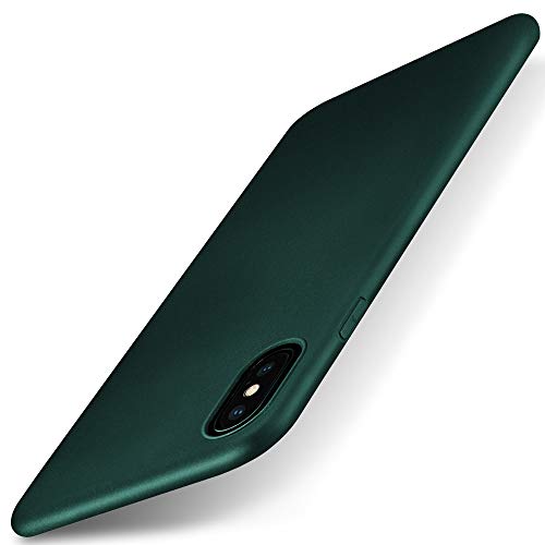 X-level iPhone XS Hülle, iPhone X Hülle, [Guardian Serie] Schlank Premium TPU Case Cover Weiche Flex Handyhülle Silikon Schutzhülle für iPhone X/iPhone XS 5,8 Zoll - Grün von X-level