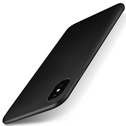 X-level iPhone XS Hülle, iPhone X Hülle, [Guardian Serie] Ultradünn Schlank TPU Case Weiche Handyhülle Silikon Schutzhülle für iPhone XS/iPhone X Cover 5,8 Zoll 360° Voller Deckel - Schwarz von X-level