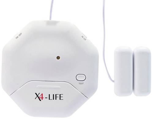 X4-LIFE Glasbruch- und Öffnungsmelder 95 dB 701331 von X4-LIFE