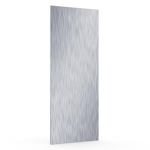 X57 Kühlschrankfront Möbelfront 19mm Frontplatte Unterbau- Einbaukühlschrank nach Maß (Edelstahl, Wunschmaß) von X57