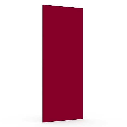 X57 Kühlschrankfront Möbelfront 19mm Frontplatte Unterbau- Einbaukühlschrank nach Maß (Rubinrot, Wunschmaß) von X57