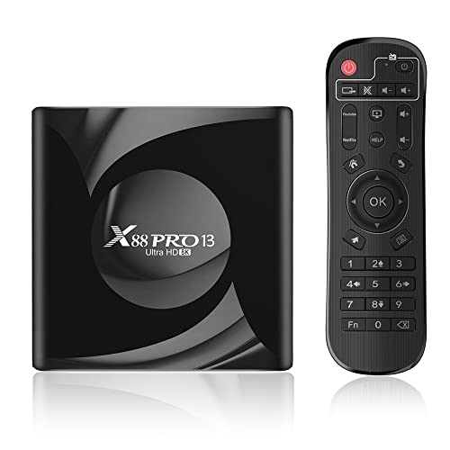 Android 13.0 TV Box,X88 Pro 13 Quad Core RAM 4GB ROM 64GB Dual WiFi 2.4G/5.8G BT5.0 4K 8K AV1 Home Smart Media Player von X88