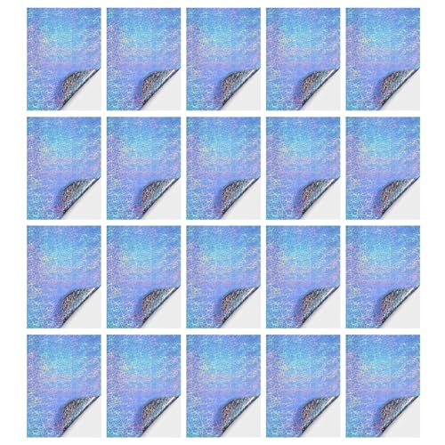 20 Blatt/Set Vinyls Aufkleber Papierfolie Einfach zu Bedienen Selbstklebendes Aufkleberpapier für Bastelprojekt Studenten von XAGMODSHN