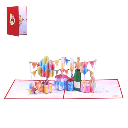 3D Popup Geburtstagskarte für Einzigartige Party Feier Handgemachte Grußkarte mit Umschlag Elegant Geburtstag 3D Popup Geburtstagskarte für Einzigartige Party Feier Handgemachte Grußkarte mit Umschlag Elegant Geburtstag von XAGMODSHN